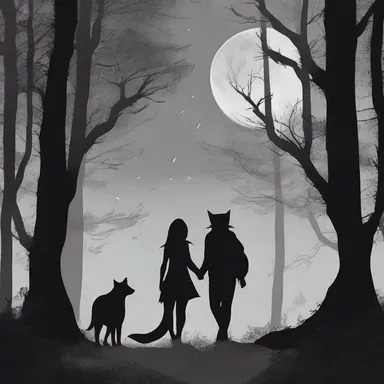 In the moonlit forest, they would prowl hand in hand, lost in their own passionate world.