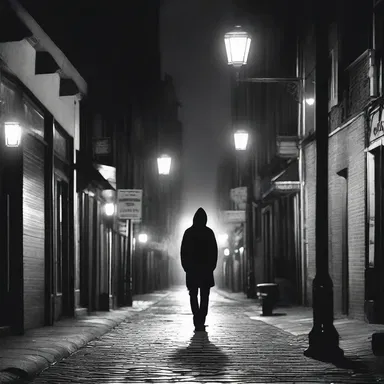 The protagonist of the novel would often prowl the streets at night, searching for answers to his existential questions.