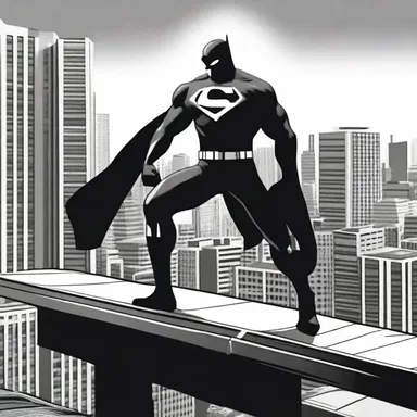 The superhero would prowl the city rooftops, keeping a watchful eye for any signs of trouble.