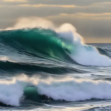 The poet compared the carrier wave of his emotions to the ebb and flow of the ocean.