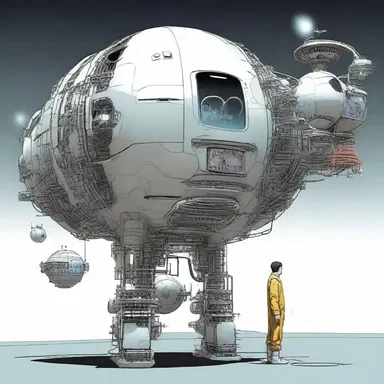 In the science fiction novel, the protagonist relies on a futuristic contraption to travel through time.