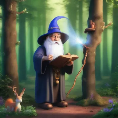In the enchanted forest, the wizard used a magical contraption to communicate with mythical creatures.