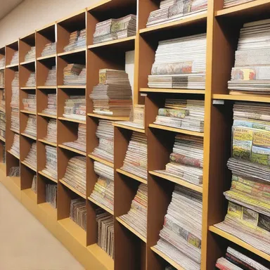 The circulating library has a special section dedicated to comics, where readers can find their favorite graphic novels.
