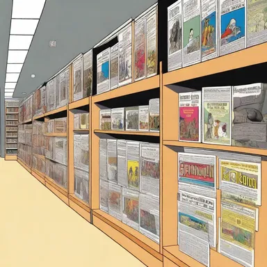 The circulating library has a special section dedicated to comics, where readers can find their favorite graphic novels.