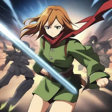 In the popular anime series, the protagonist's soldiering skills allowed them to defend their comrades and defeat powerful enemies in epic battles.