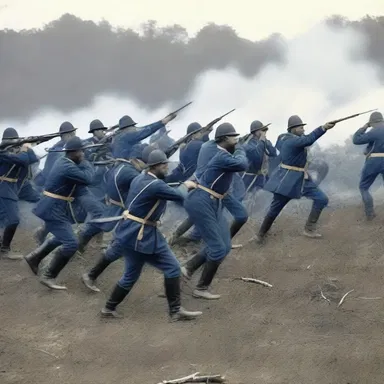 During the American Civil War, soldiering skills were crucial as soldiers fought bravely in intense battles that determined the course of the nation's history.