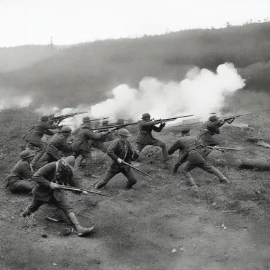 During the American Civil War, soldiering skills were crucial as soldiers fought bravely in intense battles that determined the course of the nation's history.