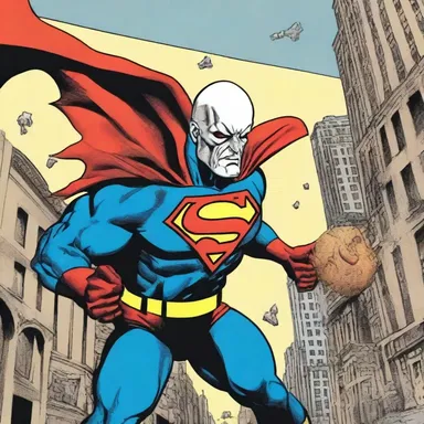 In the comic book, the superhero's arch-nemesis threatened to destroy the city using a loaf-shaped bomb.