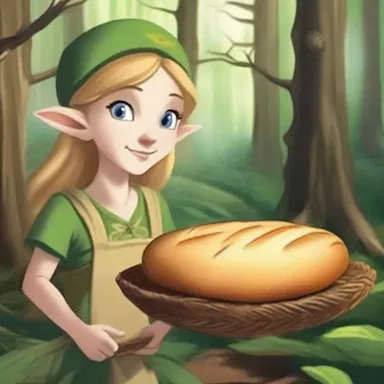 In the magical land of Elvenwood, the elves have the power to create enchanted loaves of bread that never go stale.