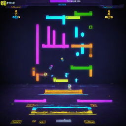 A player intensely engrossed in Geometry Dash, with reflections of the colorful and geometrically complex game dancing in his eyes.