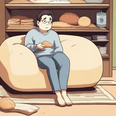 In the movie, the protagonist decides to loaf around all day and watch films.