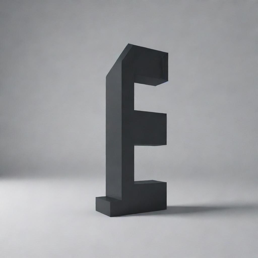 A 3D rendition of the number 1. The numeric character is in a bold, eye-catching typeface, standing strong and solitary on a plain background, exuding a sense of power and importance.