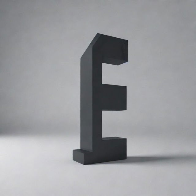 A 3D rendition of the number 1. The numeric character is in a bold, eye-catching typeface, standing strong and solitary on a plain background, exuding a sense of power and importance.