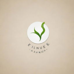 A high-quality, professional logo for a diet specialist named Elnure Abishova, reflecting health, nutrition and sophistication.