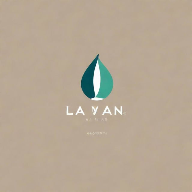 Design a clean, modern logo with the name 'Layaan' incorporated into it. Use a combination of soft and bold colors.