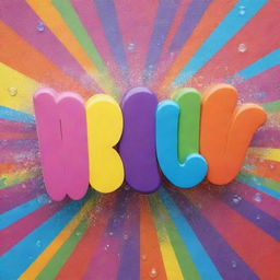 A vibrant and friendly greeting sign saying 'Hello' with bubbly, colorful lettering against a cheerful background.