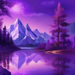 A high-quality digital art image depicts a fantastical landscape with towering crystal mountains, their facets catching and refracting light