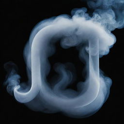 A dramatic and bold letter 'N' enshrouded by a swirling, ethereal smoke. It has a mysterious and captivating atmosphere.