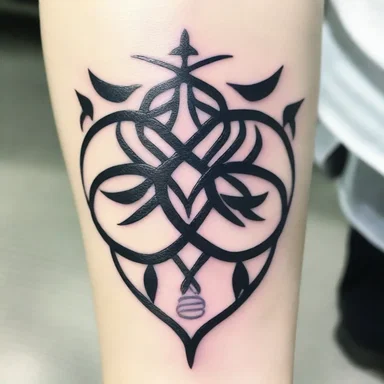 The protagonist of the anime series had a unique silver vine tattoo on their arm, symbolizing strength and resilience.