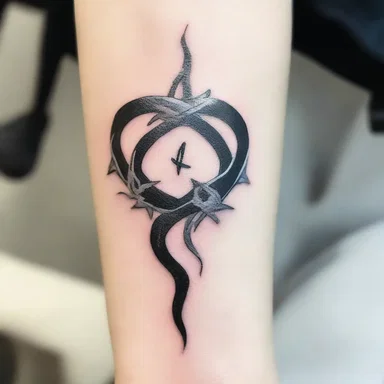 The protagonist of the anime series had a unique silver vine tattoo on their arm, symbolizing strength and resilience.