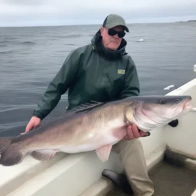 The crew on the fishing boat encountered a monstrous greenling while out at sea, sending shivers down their spines.