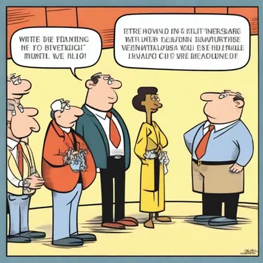In the comic strip, the characters decided to divvy their earnings evenly to ensure fairness.