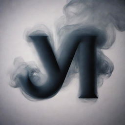 A bold letter V engulfed in thick, swirling smoke with the stylized text 'NOLYR!CA' neatly enclosed within.