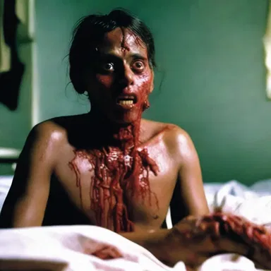 The horror movie featured a character who had an overdose of parathormone, leading to severe complications and a terrifying outcome.
