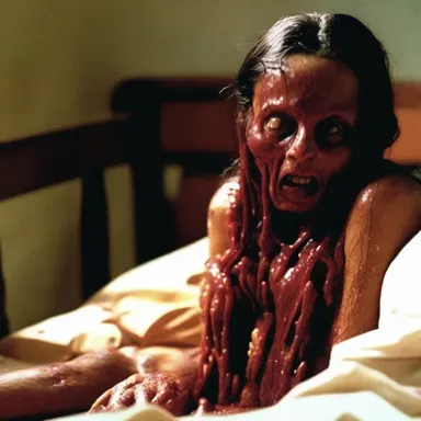 The horror movie featured a character who had an overdose of parathormone, leading to severe complications and a terrifying outcome.
