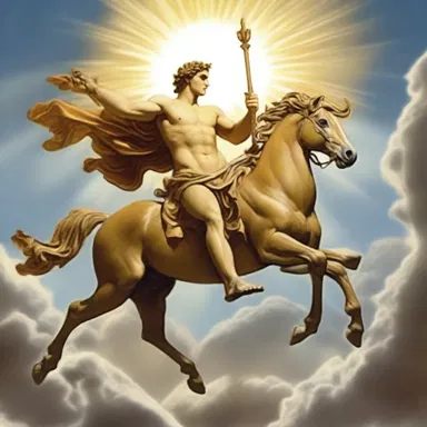 In ancient Greek mythology, the god Apollo was often depicted riding his chariot across the sky, causing the sun to incandesce and illuminate the world below.