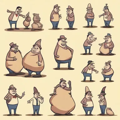 The mischievous characters plotted various schemes to get their hands on a sack full of simoleons.