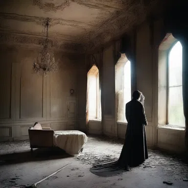 The insalubrious environment of the abandoned castle added to the romantic atmosphere of their secret rendezvous.