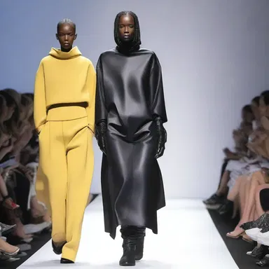 The designer showcased a collection of insalubrious clothing, featuring materials that were harmful to the wearer's health.