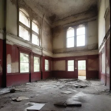 The insalubrious conditions of the neglected building made it unfit for occupancy, despite its unique architectural design.