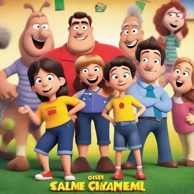 The animated film studio released a theatrical poster featuring the main characters in comical poses, capturing the attention of children and adults alike.