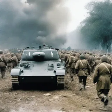 The World War II battles continued unabated, with no signs of slowing down, as opposing forces clashed relentlessly.