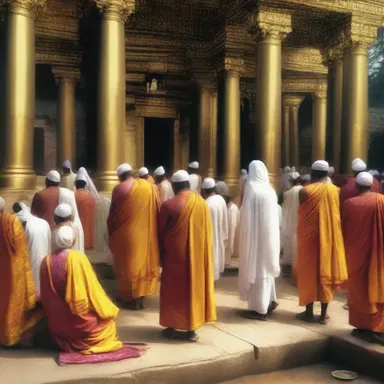 The devotion of the worshippers at the temple was unabated, as they fervently prayed and practiced their faith.