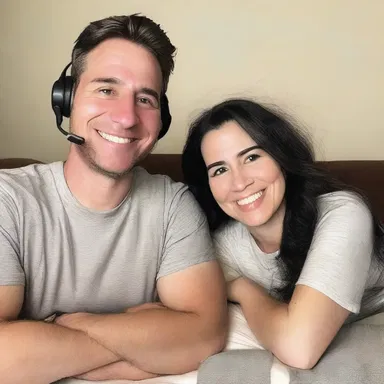 The long-distance couple shared a conference call every night to maintain their strong connection and talk about their day.