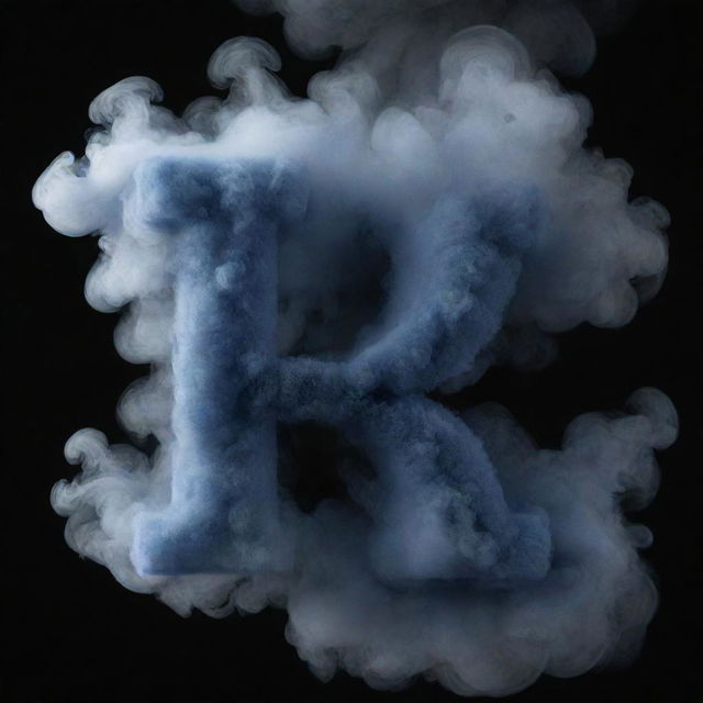 A bold, 3D letter 'A' surrounded by swirling, mystic smoke with the text 'NOLYR!CA' enclosed within it.