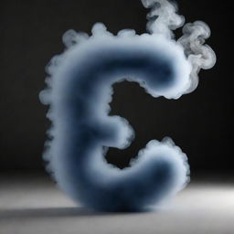 A distinctive, 3D letter 'A' engulfed by a wisp of smoke, with the stylized text 'NOLYR!CA' encased within the letter.