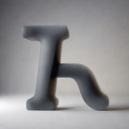 A charismatic, 3D letter 'A' enveloped by an alluring smoky effect.