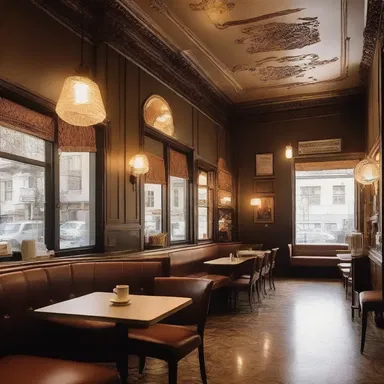 The zarf beautifully complemented the elegant and vintage aesthetic of the coffee shop.
