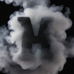 A bold, striking letter 'A' surrounded by swirling smoke with the text 'NOLYR!CA' enveloped within the letter.