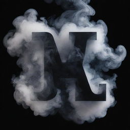 A bold, striking letter 'A' surrounded by swirling smoke with the text 'NOLYR!CA' enveloped within the letter.