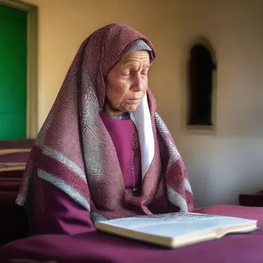 Sarah is wrapped up in her faith. She goes to church every Sunday and regularly prays and reads religious texts.