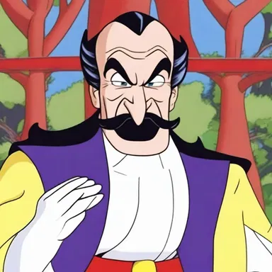 The villain in the cartoon was portrayed as an ineffectual character, always failing to achieve his evil plans.