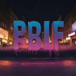 Gritty, neon bathed cityscape at night. Bold, popping graffiti-style text featuring a beat's title. Vibrant imagery capturing the raw energy of a powerful urban drill beat for a striking thumbnail.