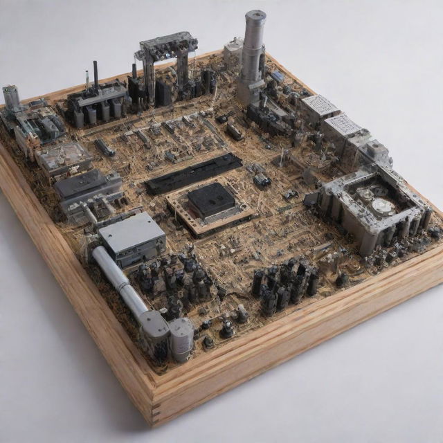 Detailed picture of the Kaiborg Setup invention with intricate layout and design.