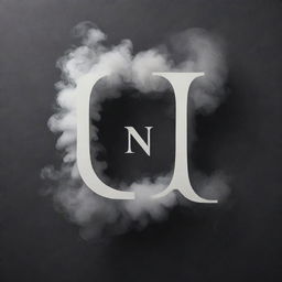 A striking, central letter İ, richly detailed, encircled by curling smoke, with the text NOLYR!CA stylishly contained within its lines. The visualization should have significant contrast and play with light and shadow for effect.