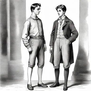 In the classic novel, the protagonist's younger brother is portrayed as a pantywaist character, always seeking protection and avoiding confrontations.